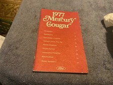 1977 Mercury Cougar Owners Manual 1977 Mercury Cougar Owners Manual
