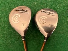 Cleveland Launcher 3 and 5 Wood set Regular Flex Launcher gold shafts