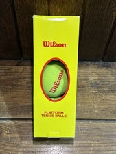 New In Box Wilson Platform Tennis Balls 2009 NOS Pack Of 3