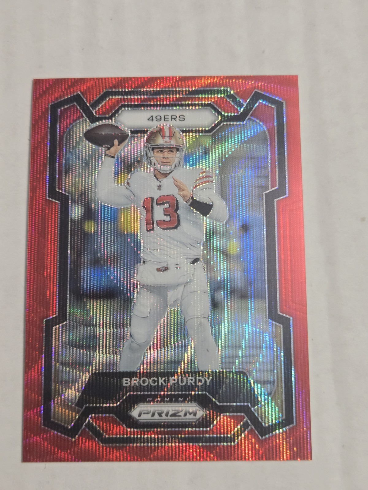 Brock Purdy 2023 Prizm #266 Red Wave San Fransico 49ers /149