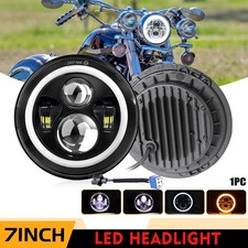 7 Zoll LED Haupt Hi/Lo DRL Projektor Scheinwerfer Für Harley Motorrad E-Geprüft