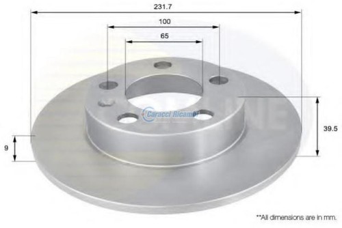 COPPIA DISCHI FRENO POSTERIORE AUDI SEAT SKODA VW - Imagen 1 de 1