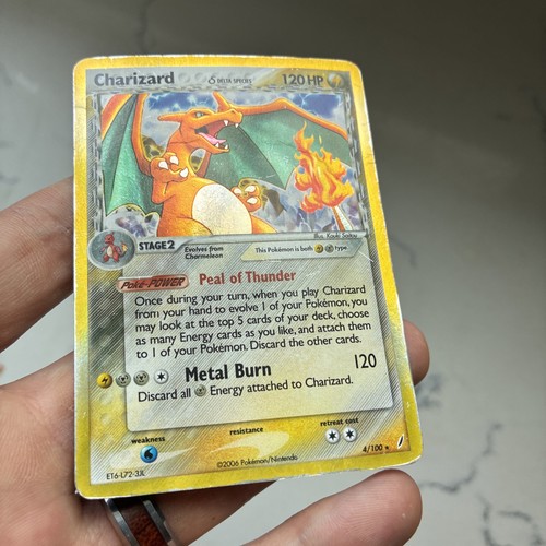 Pokémon TCG Charizard 4/100 EX Crystal Guardians Delta Species Reverse Holo