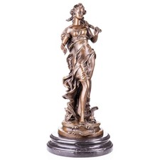 Bronze Skulptur Meeresgöttin Amphitrite auf marmor sockel nach A.Moreau