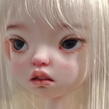 1/6 BJD Doll with Eyes Face Makeup Bare Doll SD Resin Doll Cute Girl Toy Gift