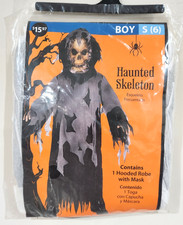 HAUNTED SKELETON HALLOWEEN COSTUME BOY SMALL 6 