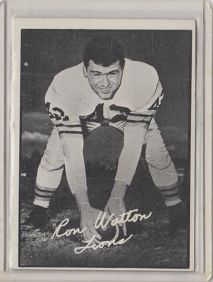 1961 Topps CFL #12 Ron Watton Nr-Mint Set Break - Photo 1/2