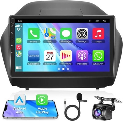 Android 15 Car GPS Radio Stereo Apple Carplay For 2010-2015 Hyundai Tucson IX35