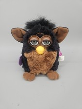VTG 1999 Furby Gorilla Black Brown Gray Eyes Tiger Electronics Works Tag 70-800