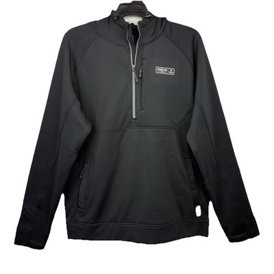 NEW! Magellan PRO 1/2 Zip Fishing Hoodie (L) JACOB WHEELER Black Poly Blend NWT
