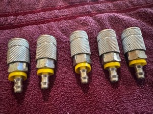 5- Amflo C6-44 3/8 in Type G Steel Hose Barb Female Coupler