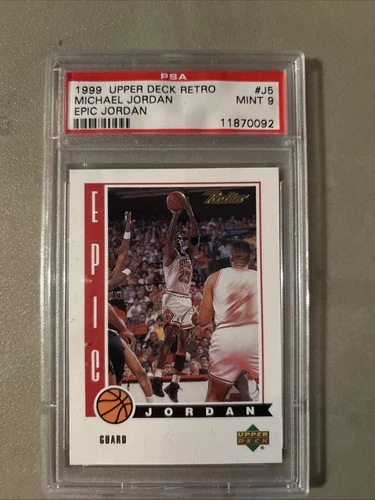 1999-00 Upper Deck Retro Epic #J5 Michael Jordan PSA 9 Graded Card 99-00 2000