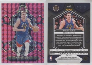 2023-24 Panini Mosaic Pink Mosaic Prizm /149 Nikola Jokic #47