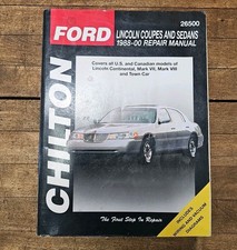 Chilton #26500 Ford Lincoln Coupes & Sedans 1988-00 Maintenance & Repair Manual
