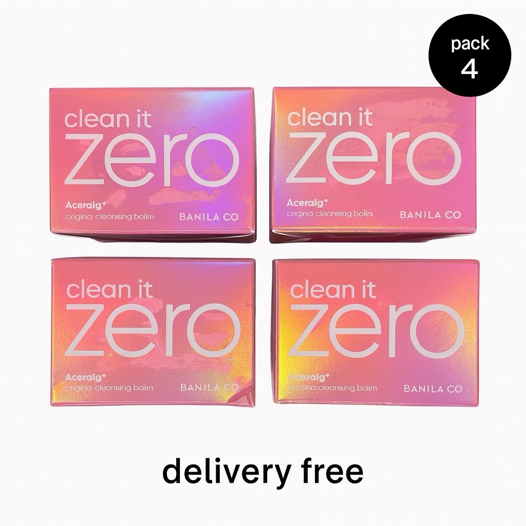 Pack 4 - Clean It Zero 3 in 1 cleansing balm original  25ml/0.84 oz Banila Co