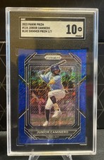 🔥🔥🔥 2023 Prizm Junior Caminero Blue Shimmer /7 SGC 10 POP 1 !! (RC) 🔥🔥🔥
