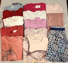Lot of 13 Mixed Tops & Bottoms J Crew/ Garnet Hiil/Other Brands Size 12-16