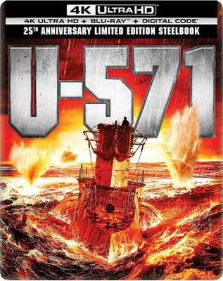 U-571 - 25th Anniversary Limited Edition Steelbook 4K Ultra HD + Blu-ray + Dig