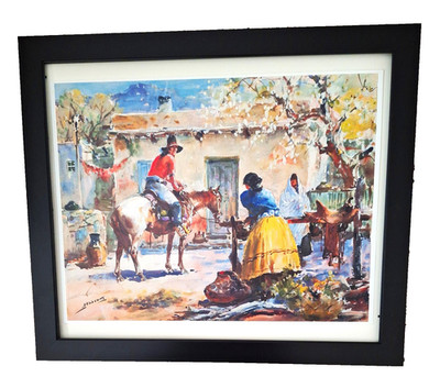 James Milton Sessions Giclee art prints framed Navajo Gossip Taos Santa Fe