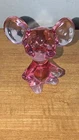 Vintage Fenton Art Glass  "Dusty Rose" Mouse Figurine