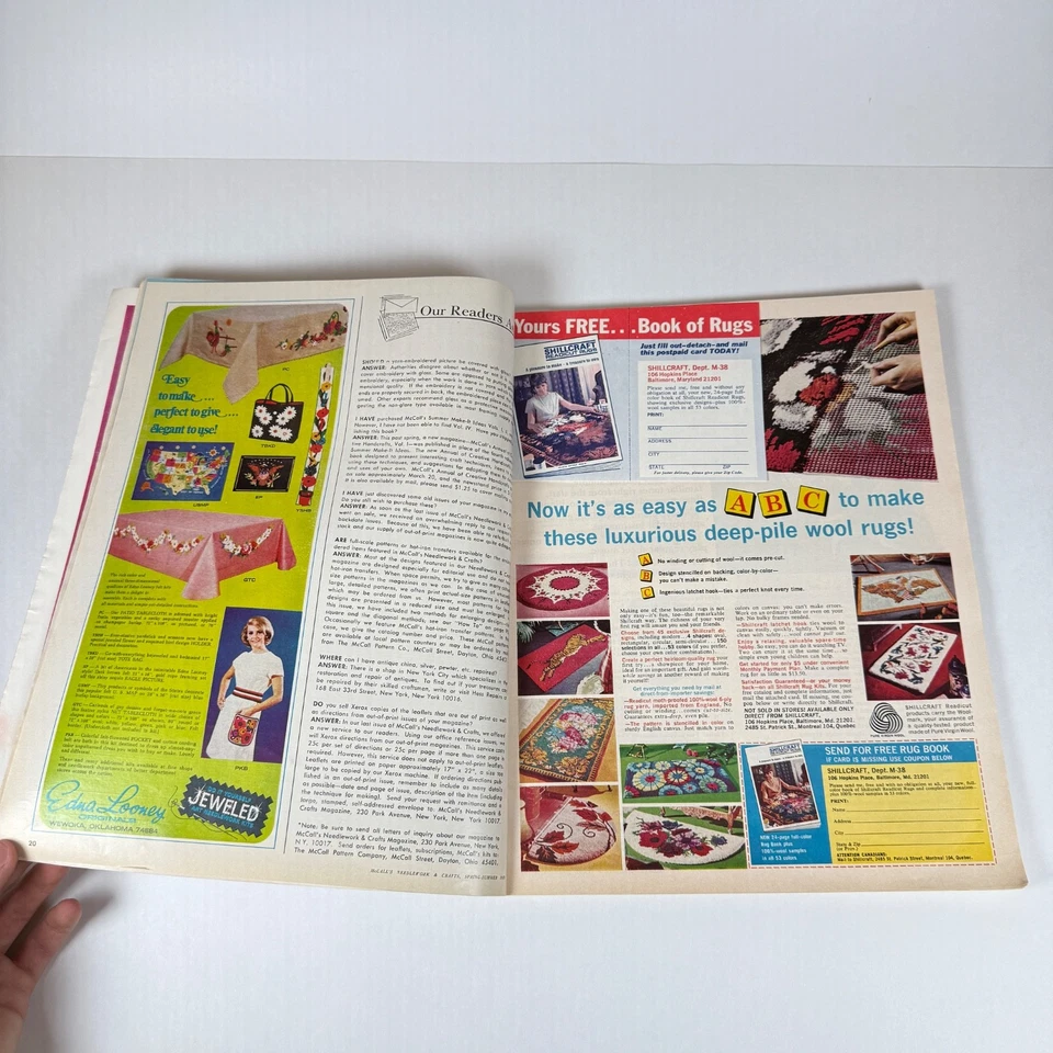 Vintage McCall's Needlework & Crafts Magazine Spring Summer 1970 Knitting Sewing - Image 4 of 4