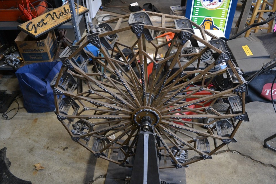 MICHAEL ANTHONY RICKER PEWTER WORKING FERRIS WHEEL * AMERICA'S MOMENTS ...