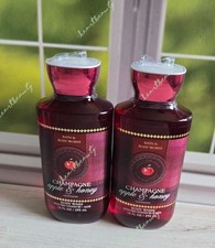 bath and body works champagne apple honey shower gel x2