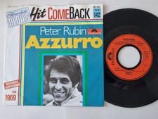 Peter Rubin - Azzurro 7'' Vinyl Germany HIT COMEBACK/ CV Adriano Celentano