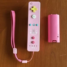 Nintendo Wii Remote Motion Plus Controller - OEM - Tested - Princess Peach