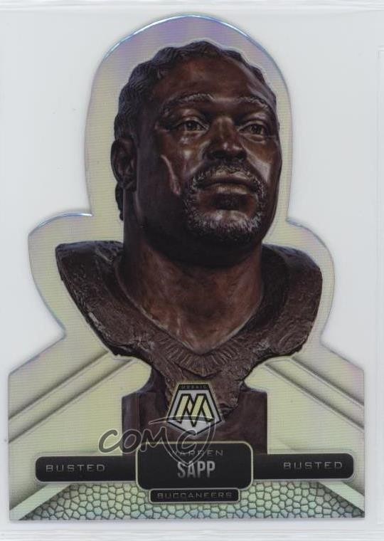 2021 Panini Mosaic Busted Warren Sapp #BU-9 HOF 1gt6