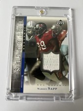 2001 Upper Deck Timless Tributes Warren Sapp Game Used Patch BUCS HOF!!