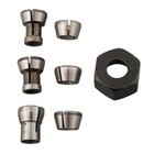 High Strength 7pc Collet Chuck Adapter Kit for Chuck Conversion M17 Size
