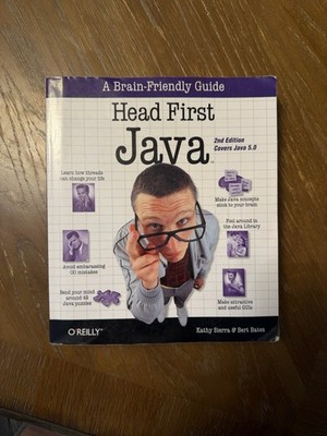 Head First Java :  Guide by Kathy Sierra and Bert Bates (2005, Trade Paperback)