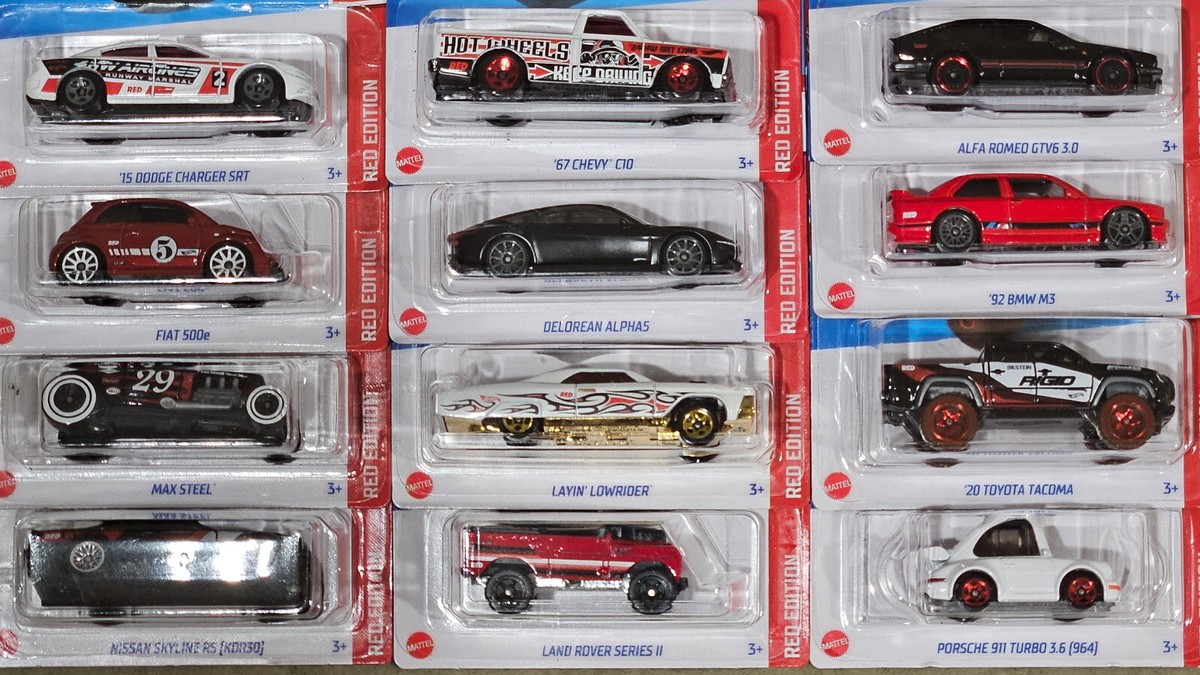 Hot Wheels Red Edition Target Exclusive Lot Set Custom - You