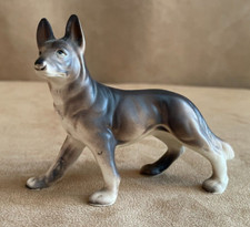 Norleans German Shepherd Figurine standing Dog vintage Japan porcelain MCM