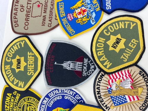 Lot of 11 ~ OBSOLETE Police Jail PATCHES & Iraq Mission Corrections Token NICE - Picture 5 of 18