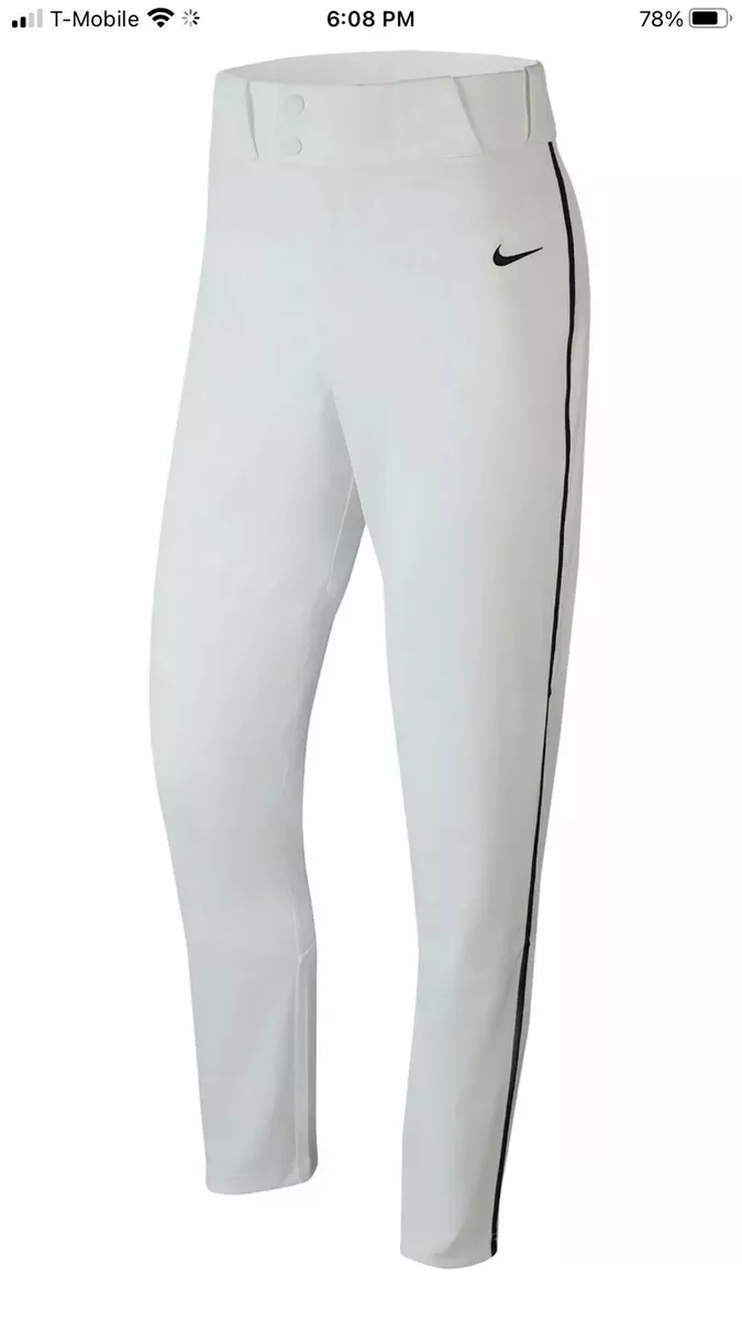 Nike baseball pants best sale white with navy piping