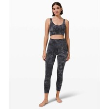 Lululemon Align High Rise Pant with Pockets 25" Diamond Dye Pitch Grey 14 NWT