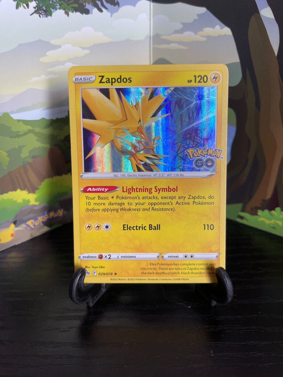 Carta Pokémon - Zapdos 29/78 - Pokémon Go - Copag em Promoção na