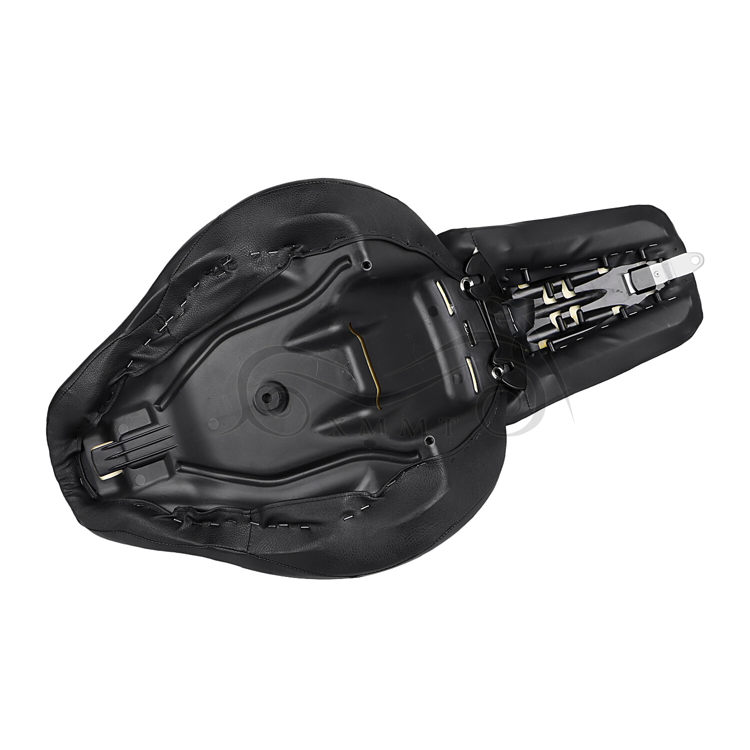 Driver Solo Seat w/ Passenger Cushion Pillion For Harley Fat Boy FLSTF 2007-2017