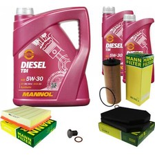MANN Inspektionspaket 7L MANNOL Diesel TDI 5W-30 für Audi A8 4D2 4D8 2.5