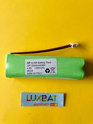 GP BATTERY Batteria al Ni-Mh 4,8V 1,25Ah compatibile BTICINO per Lampade d'emergenza