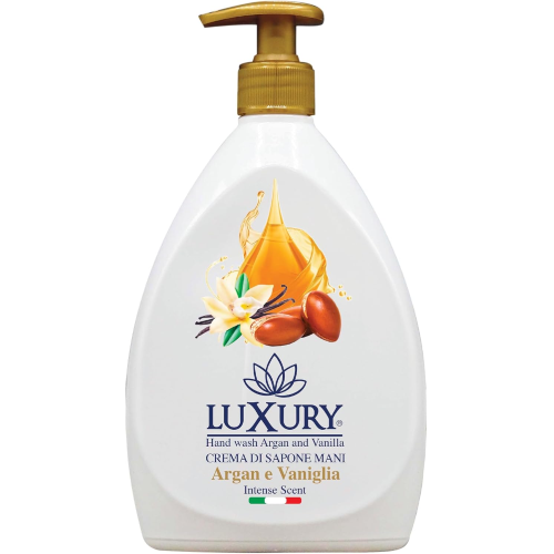 Luxury Sapone Liquido Argan e Vaniglia Con Dispenser 750ml