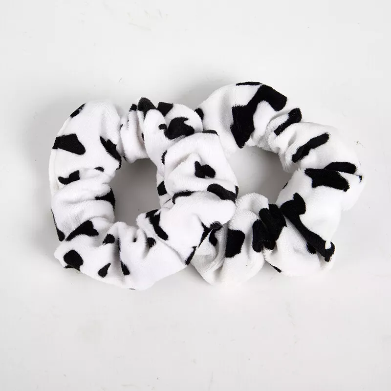 Cow print deals scrunchie
