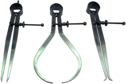 3 Pieces Spring Caliper Set - Inside, outside & Divider 12" Inch / 300 Mm - Meas