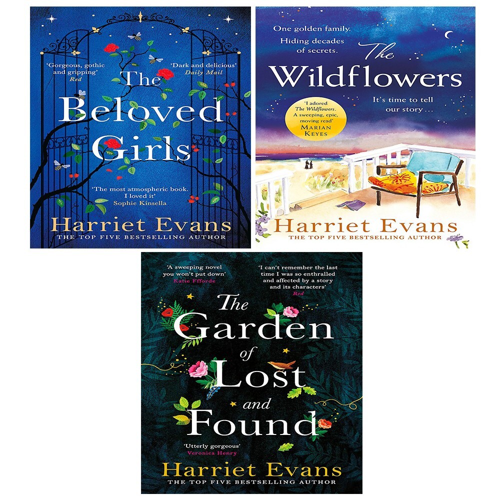 Harriet Evans Collection 3 Books Set Wildflowers, Beloved Girls,Garden of Lost