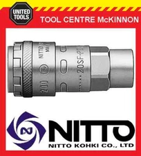 GENUINE NITTO ONE TOUCH FEMALE COUPLING WITH 1/4” BSP FEMALE THREAD (20SF-200)