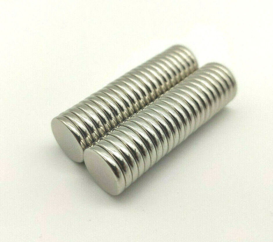 NEODYM MAGNETE 12x2MM N30 MAGNET SCHEIBE FLACH (B-WARE) - Bild 1 von 4