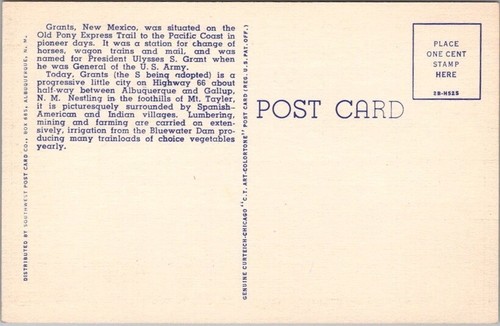 CONVENCIONES Nuevo México Carta Grande Postal Multi-Vista Curteich Lino c1942 Sin Usar - Imagen 2 de 2