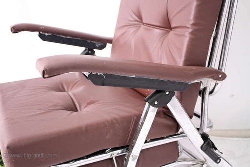 Ausgefallener Relax-Sessel / Relax Stuhl / Lederstuhl / Bett-Stuhl / Klappstuhl/ - Bild 15 von 24